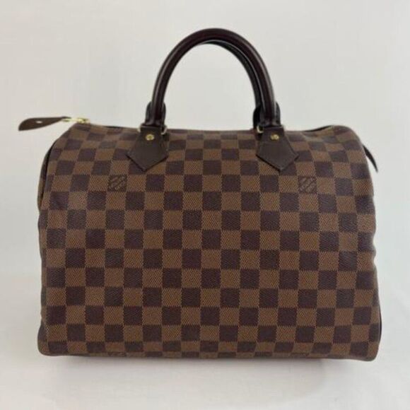Louis Vuitton Damier Ebene Speedy 30 Satchel Handbag - Picture 6 of 13